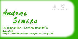 andras simits business card